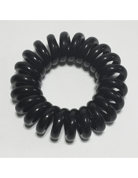 Coletas de Cabello RN BEAUTY, 27 Piezas Espirales Negras