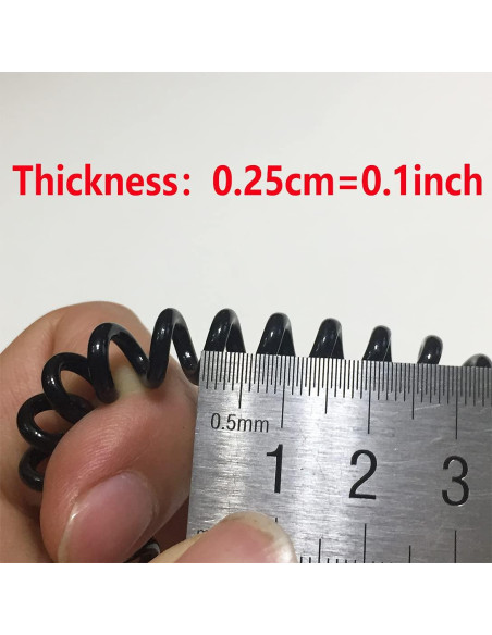 Coletas de Cabello RN BEAUTY, 27 Piezas Espirales Negras