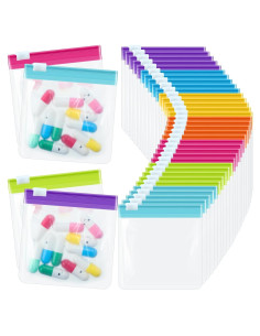 Sherr 35 Pcs Bolsas de Pastillas Reutilizables 7.62 cm