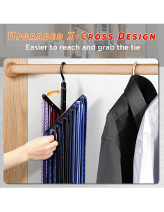 Soporte para Corbatas IPOW 2 PCS Antideslizante 360 2