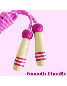 Cuerda de Saltar Ajustable Homello para Niños - Mango de Madera 2