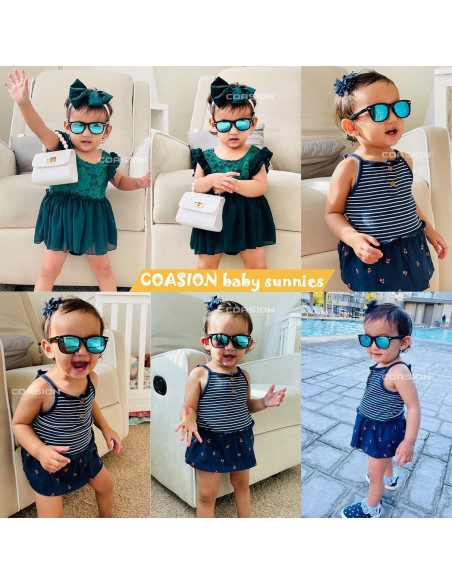 Gafas de sol polarizadas COASION para bebés 0-24 meses CA9018