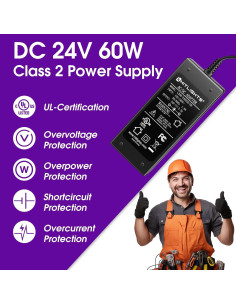 Fuente de Alimentación HitLights 24V 60W Adaptador 2.5A 2