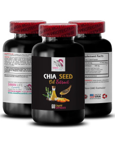 Aceite de Semilla de Chía SWAN LIFE 180 Cápsulas Hidratantes 2