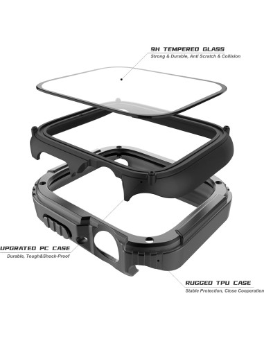 Funda Resistente Adepoy para Apple Watch 38mm con Protector