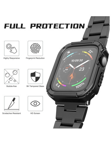 Funda Resistente Adepoy para Apple Watch 38mm con Protector
