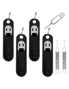 Paquete de 6 Extractores de Tarjeta SIM IOUALEY Negro