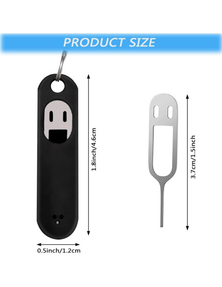 Paquete de 6 Extractores de Tarjeta SIM IOUALEY Negro