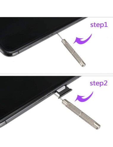 Paquete de 6 Extractores de Tarjeta SIM IOUALEY Negro