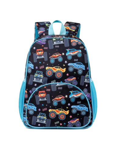 Mochila Escolar para Niños 15" Loidou Camión Azul 13L