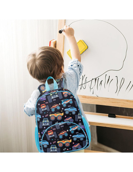 Mochila Escolar para Niños 15" Loidou Camión Azul 13L