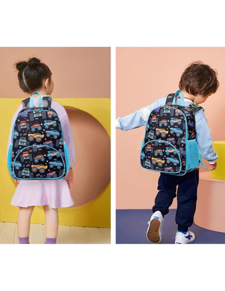 Mochila Escolar para Niños 15" Loidou Camión Azul 13L