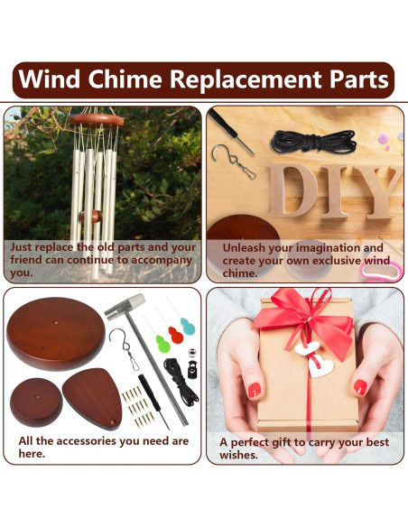 Kit de Reemplazo para Campanas de Viento SPNKMJUJ 28 PCS