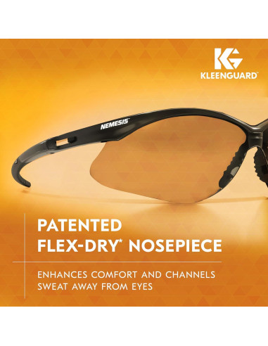 Gafas de Seguridad KleenGuard V30 Nemesis, Lentes Claros, 12 Pares