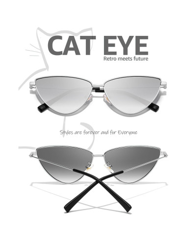 Gafas de sol Cat Eye SODQW para mujeres con protección UV