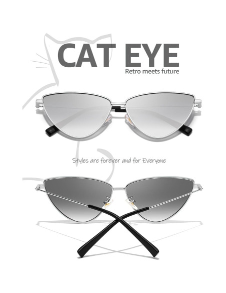 Gafas de sol Cat Eye SODQW para mujeres con protección UV