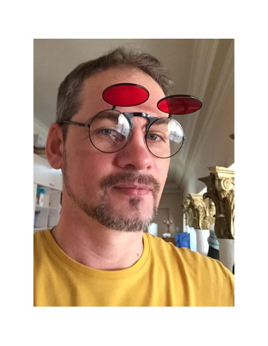 Gafas de Sol Redondas Plegables AIEYEZO Steampunk Retro