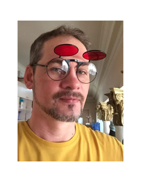 Gafas de Sol Redondas Plegables AIEYEZO Steampunk Retro