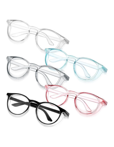 Paquete de 5 Gafas de Seguridad Antivaho YUXIANLB - Unisex