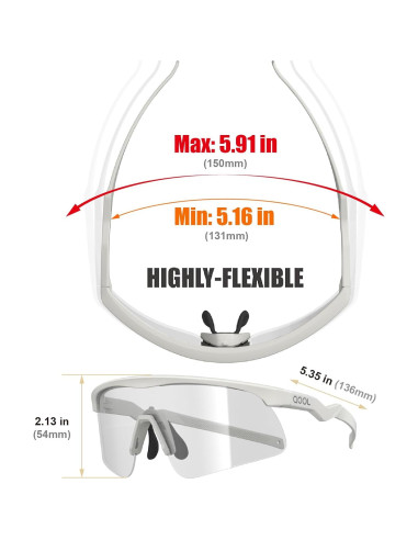 Gafas de sol deportivas QOOLTIME Z87 UV400 para ciclismo y running