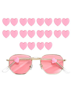 10 Pares Sujetadores Gafas Antideslizantes Silicona Rosa