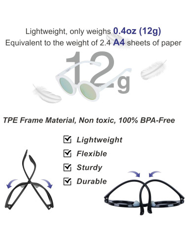 Gafas de sol polarizadas COCOSAND para bebés 0-24 meses