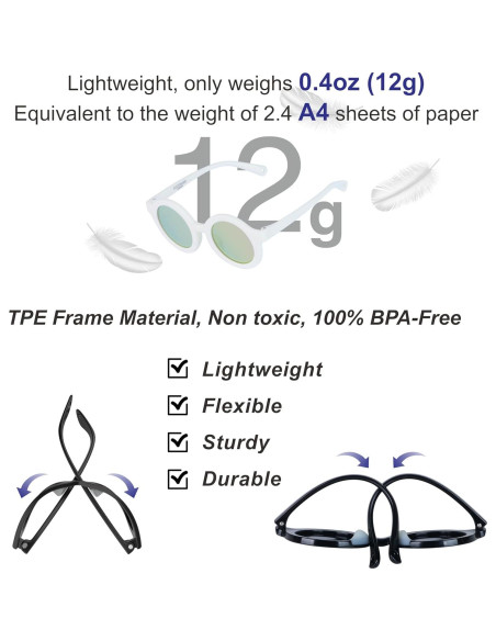 Gafas de sol polarizadas COCOSAND para bebés 0-24 meses