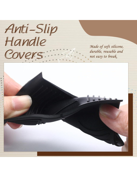 2 Fundas de Silicona Antideslizantes para Mangos de Olla Bonsicoky