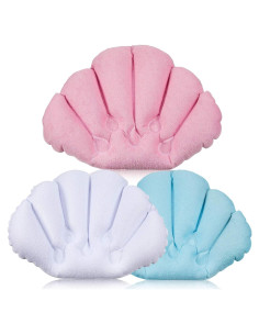 Almohadas Inflables para Baño Jetec - 3 Piezas con Ventosas