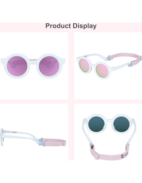Gafas de sol polarizadas COCOSAND para bebés 0-24 meses