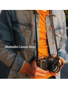 Correa de Cámara Minimalista Evergreen de Cuero Genuino 71 cm 2