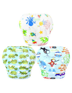 Pañal de Natación Reutilizable Wegreeco Talla Grande 3 Piezas