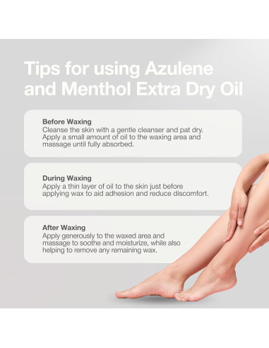 Aceite Curacoro Azuleno y Mentol 250 ml - Hidratante Pre/Post Depilación