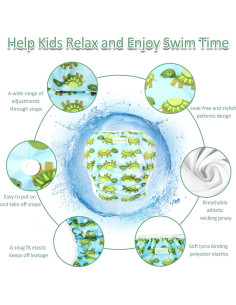 Pañal de Natación Reutilizable Wegreeco Talla Grande 3 Piezas 2