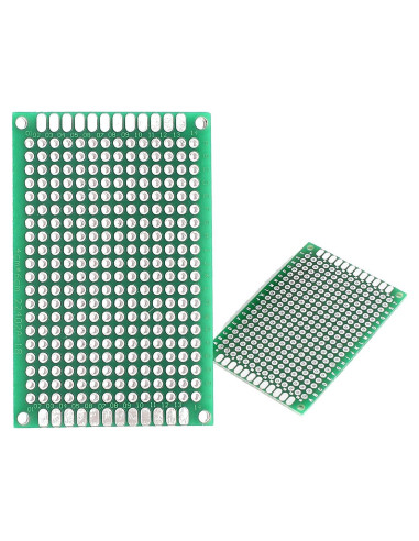 Placa de Circuito Impreso Doble Cara Lantee 25 Pcs 4x6cm