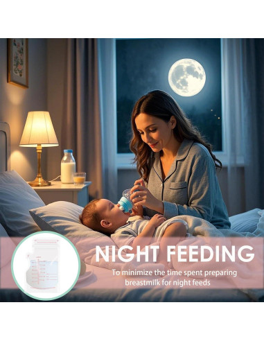 30 Bolsas de Almacenamiento de Leche Materna Rosa - Desechables