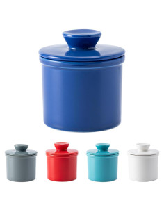 Tazón de Mantequilla Cerámica Husfunov Azul Oscuro 0.75 kg