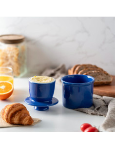 Tazón de Mantequilla Cerámica Husfunov Azul Oscuro 0.75 kg 2
