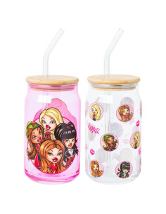 Set de Tarros de Vidrio Silver Buffalo Bratz 2 Pack 473ml