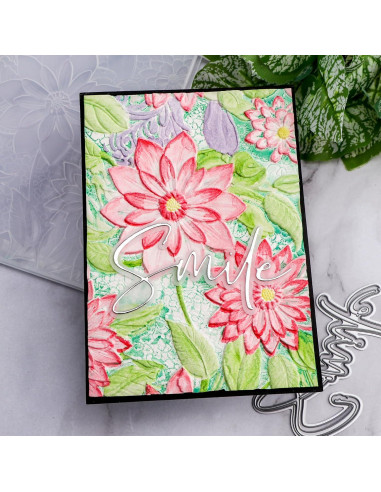 Carpeta de Relieve 3D Briartw 16x11.5cm Textura Flores