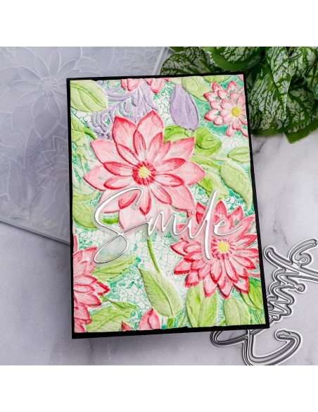 Carpeta de Relieve 3D Briartw 16x11.5cm Textura Flores