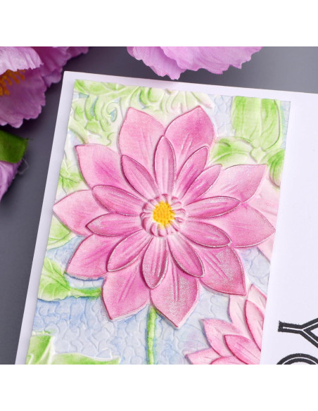 Carpeta de Relieve 3D Briartw 16x11.5cm Textura Flores