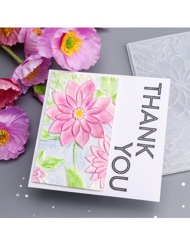 Carpeta de Relieve 3D Briartw 16x11.5cm Textura Flores