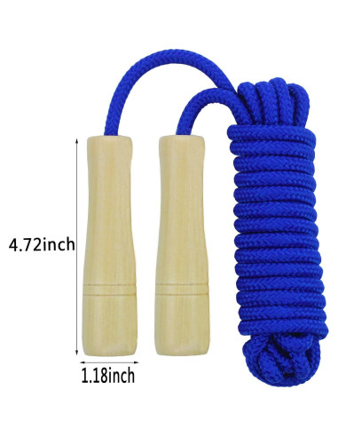 Cuerda de Salto Doble Dutch AUMCDIK 4.88m Ajustable para 5-6 Saltadores