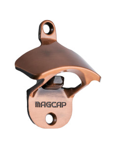 Abrebotellas Magnético Montado en Pared MAGCAP Cobre Antiguo