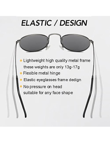 Gafas de sol polarizadas NIDOVIX para niños UV400 - A1 Oro/Gris