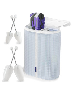 Bolsa de Lavado de Zapatos Doble HugList - Azul Bebé