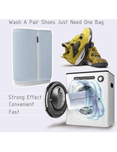 Bolsa de Lavado de Zapatos Doble HugList - Azul Bebé 2