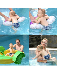 Pañales de Natación Reutilizables ALVABABY 2 Piezas Pequeño 2