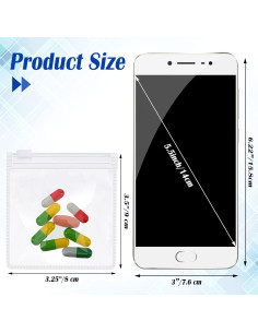 Bolsas de Pastillas Reutilizables Zonon 12 Piezas 8.26x8.89cm 2